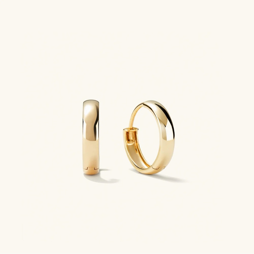 Mejuri 14k gold small bold hoops